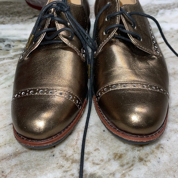 Cole Haan Metallic Gramercy Oxfords 5 - Picture 3 of 9